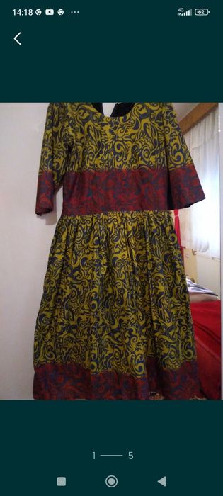 Rochie retro deosebită măr L