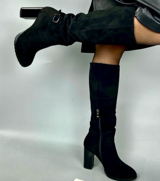 Сапоги осень кож зам