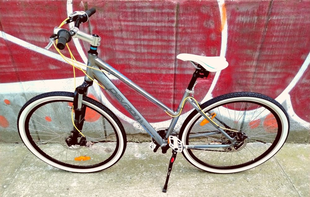 Bicicleta/biciclete/MTB/discuri/aluminiu/Rockrider/Devron