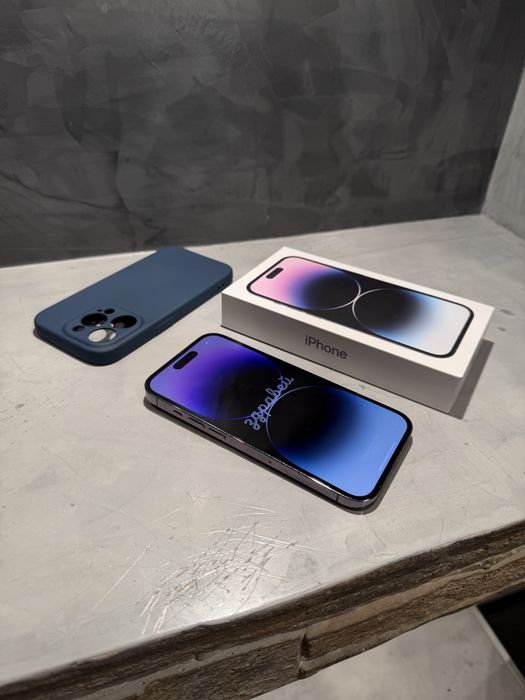 100%! КАТО  НОВ Iphone 14 Pro 256 GB Purple