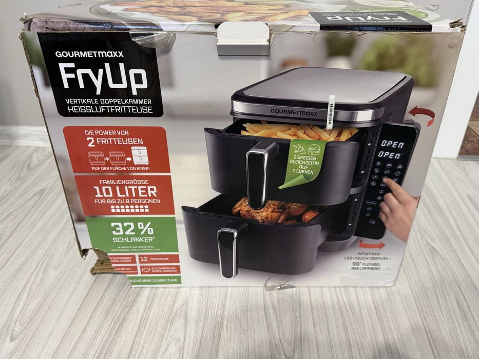Вертикален двоен  Air Fryer 2800W 11L, к