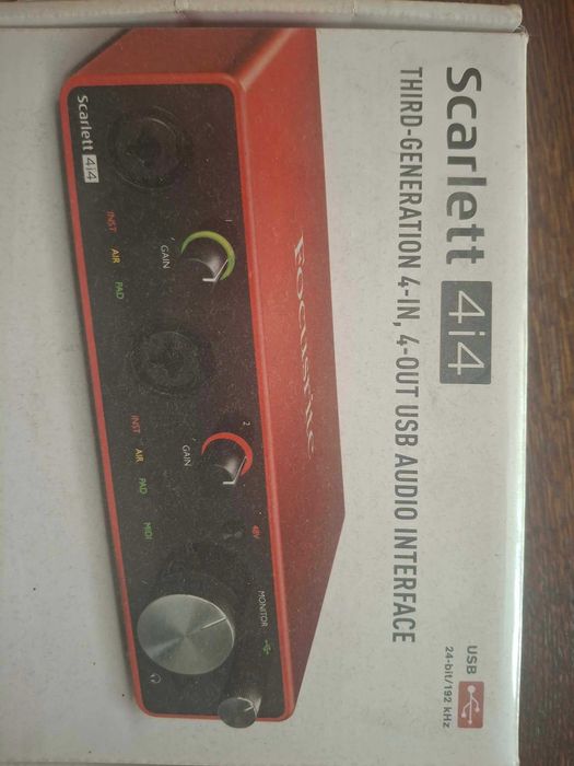 M-audio Oxygen pro 61 + audio cart Focusrite Scarlett 4i4