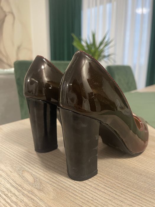 Pantofi stiletto toc gros