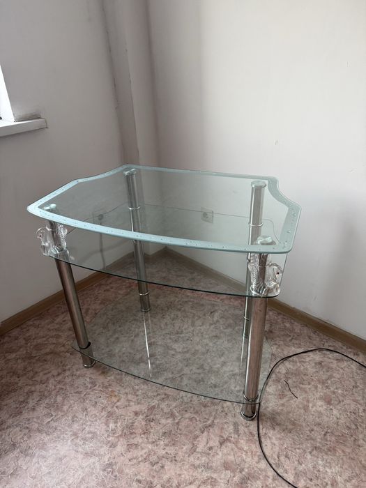 продам стеклянную тумбу/подставку