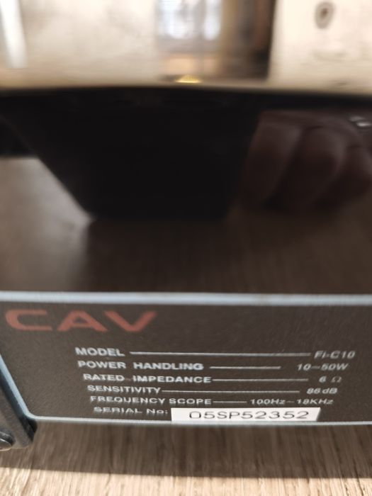 Продам тыловую акустику CAV