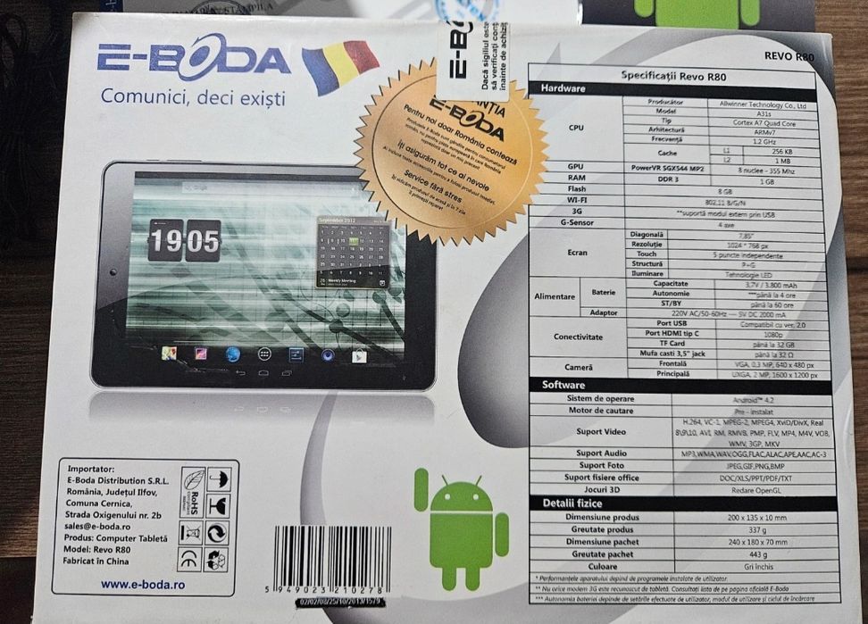 Tableta E-Boda Revo R80