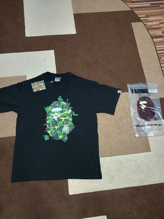 Tricou BAPE (A Bathing Ape) Big Logo Camo - Mărimea L