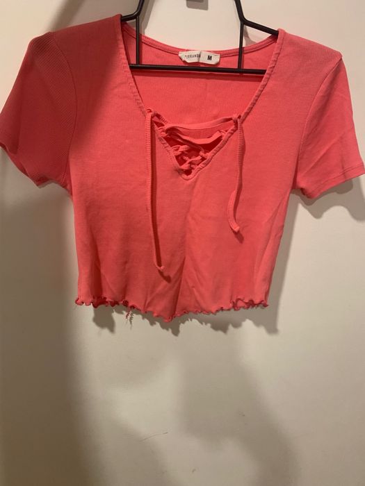 Розов.   къс   топ