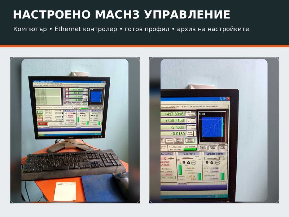 CNC рутер готов за работа – Mach3