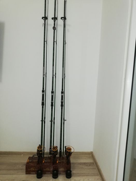 Set 3 Lansete Carp Master WindBlade Cat 1 3.60m 3.5LB, Carbon 100%