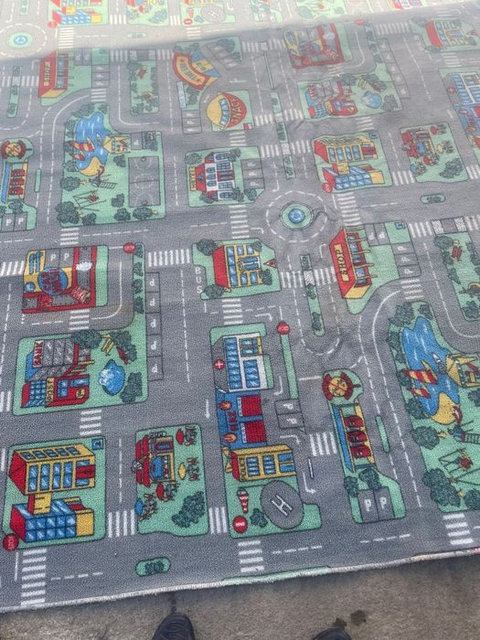Covor copii pista masinute