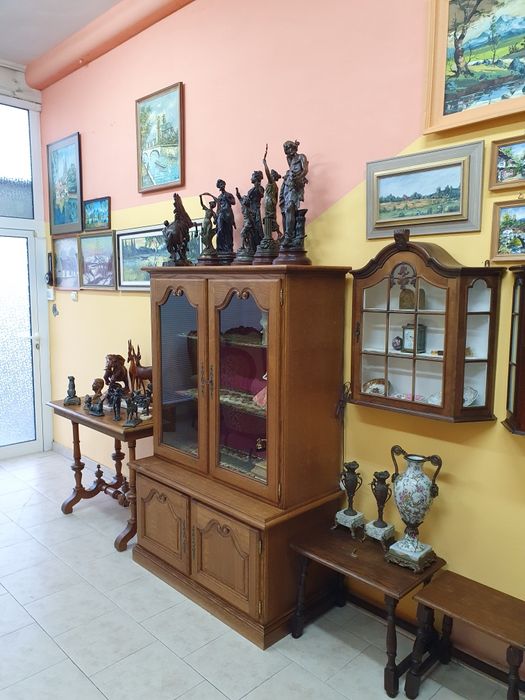 Уникална голяма антикварна авторска майсторска картина масло платно