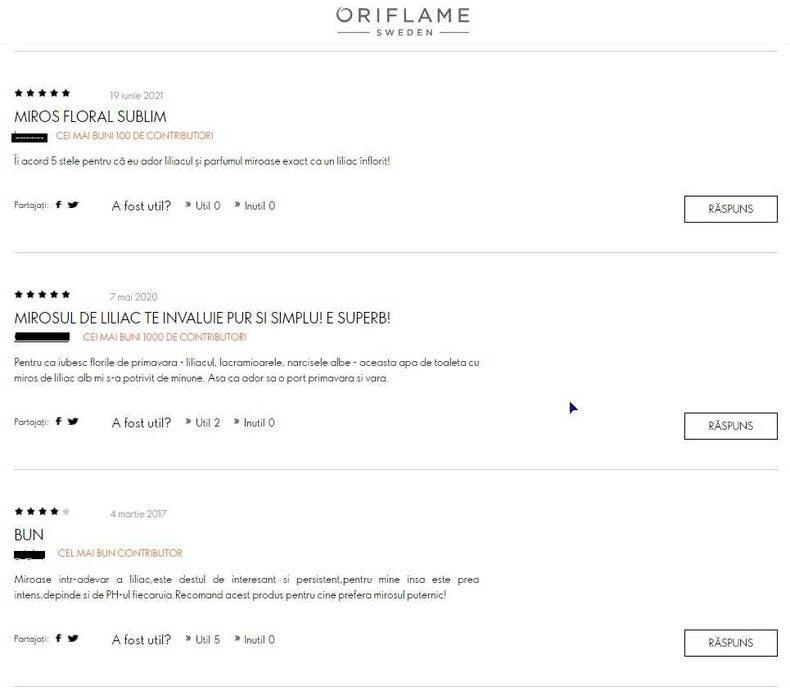 Apă de toaletă White Lilac/ Eclat Mademoiselle/ Greater (Oriflame)