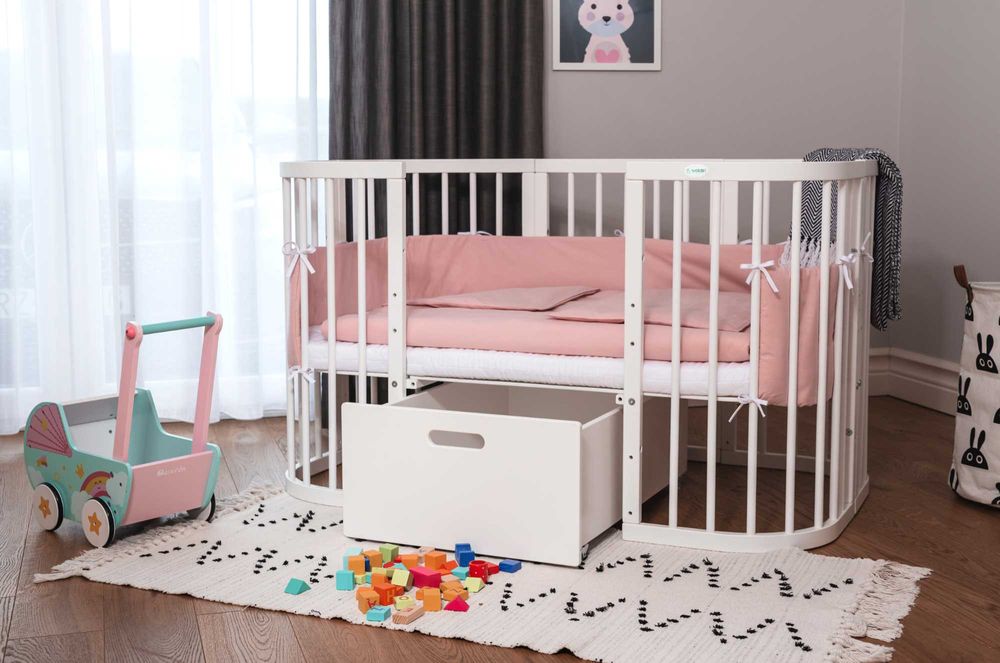 7в1 до 10 г. въздраст Кошара за Бебе, Детско Легло Смарт 7в1 с Матрак