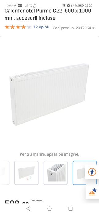 Radiator calorifer otel și centrala