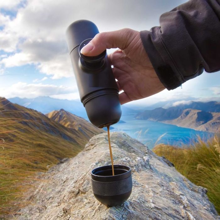 Преносима ръчна еспресо машина- компактна кафемашина за пътуване 8 бар