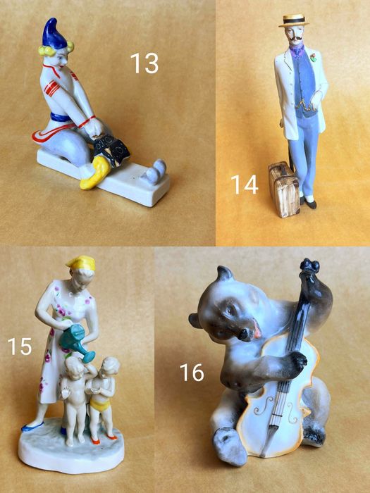 Фарфоровая статуэтка редкая лфз дулево гжель дфз Вербилки тфз зхк