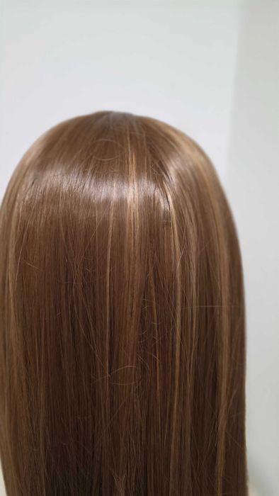 Perucă Sapphirewigs 13×6 lace front, 66 cm, maro deschis, densitate 150% – nouă