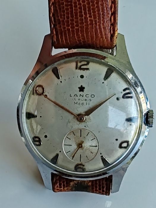 Ceas Lanco Mod Il Int. Manuala 37 mm Funcționează excelent!