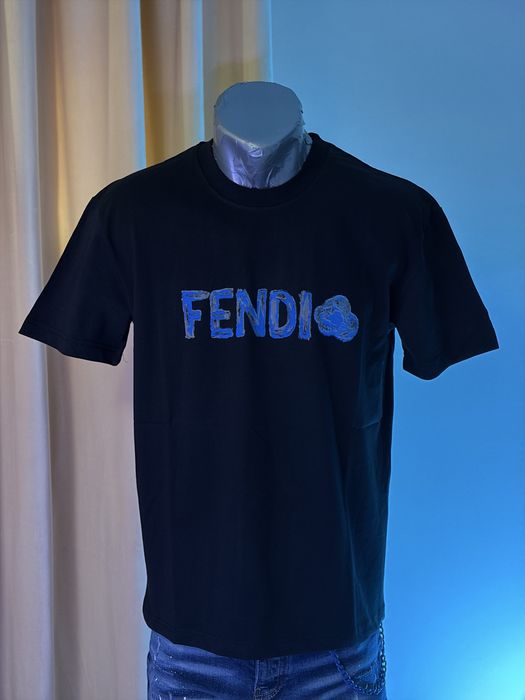 Tricou F.e.n.d.i alb/negru