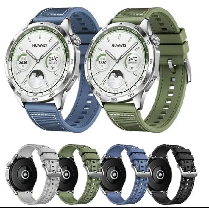 Силиконови и кожени каишки 22 мм и 20 мм и 18 мм , Apple watch