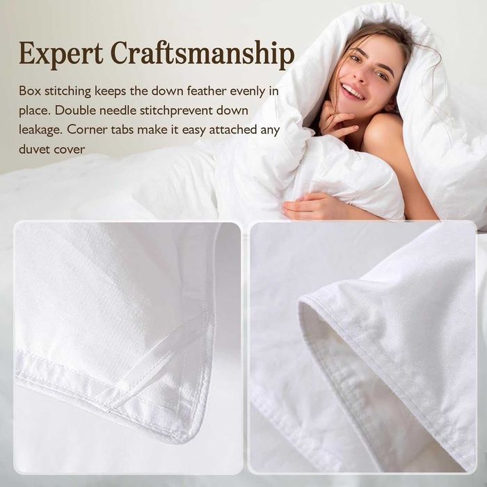 DWR Олекотена завивка пълнеж от гъши пера, 4 сезона 200 x 200 см