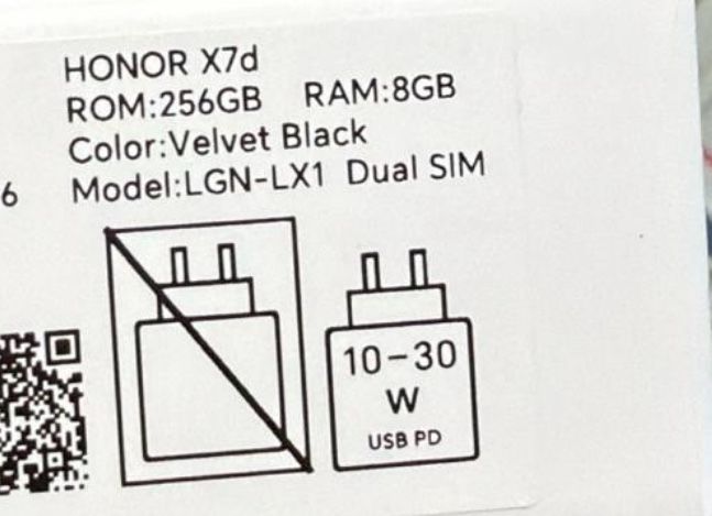 НОВ HONOR X7d  8ram/256gb black с гаранция