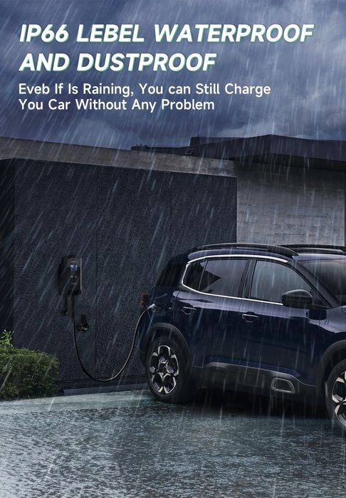 22KW 32A 3-фазна зарядна станция за електрически автомобили тип 2 WiFi