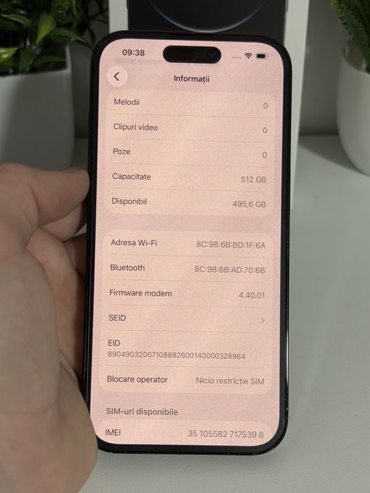 Iphone 14 pro 512gb 74% fullbox