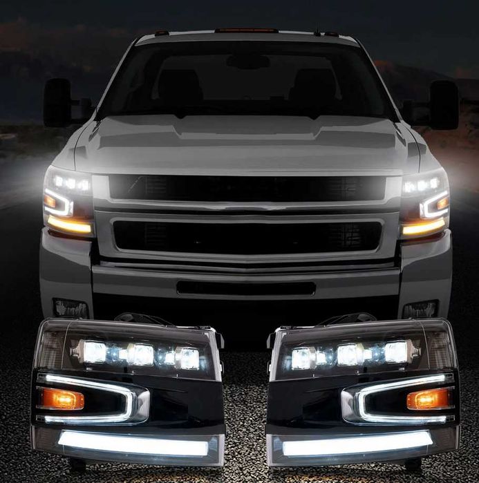 Комплект тунинг фарове LED MATRIX Chevrolet Silverado 2007-2013