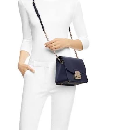 Дамска чанта Furla Metropolis 21см в сив цвят