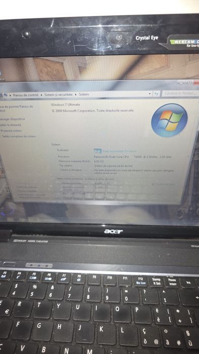 Laptop Acer Aspire 5738ZG – 4GB RAM – funcționează bine