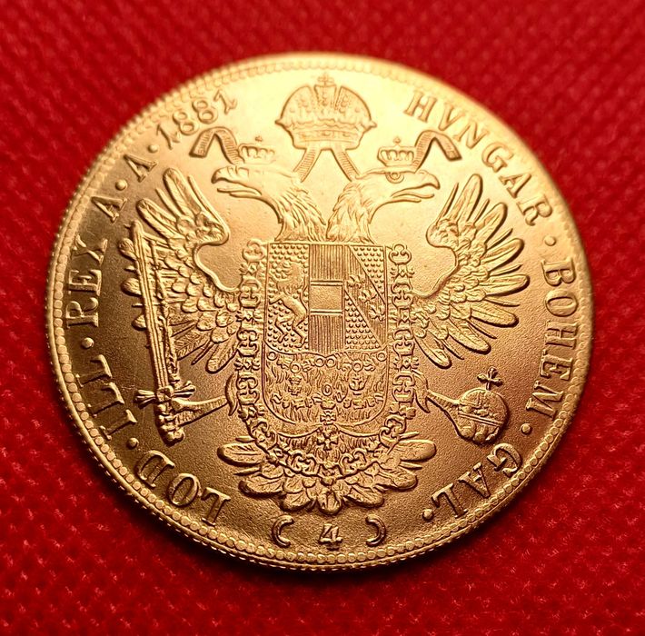 Монета 4 дуката Австро-Унгария  - Реплика.