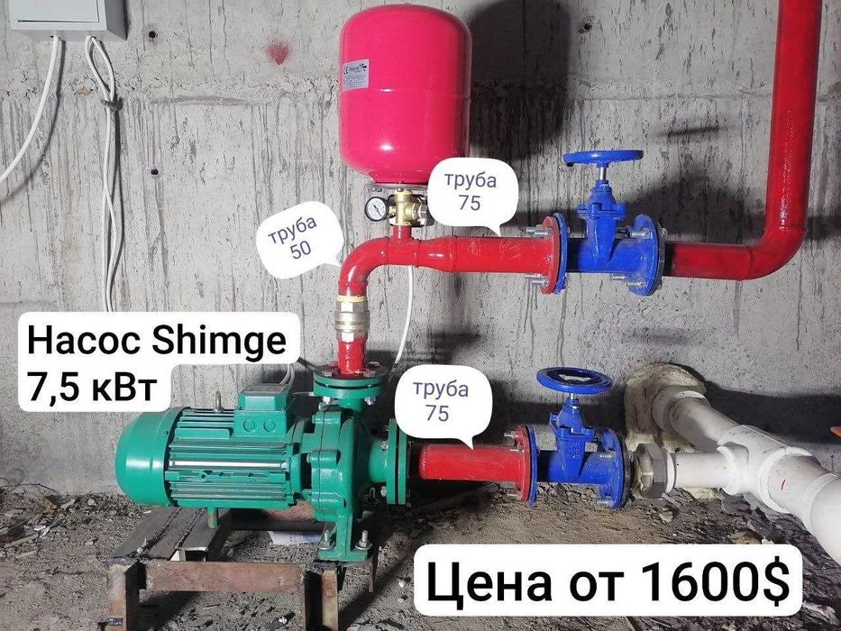 Насос готове комплект для пожаротушения Модель: Shimge, KRISTAL, и.т.д