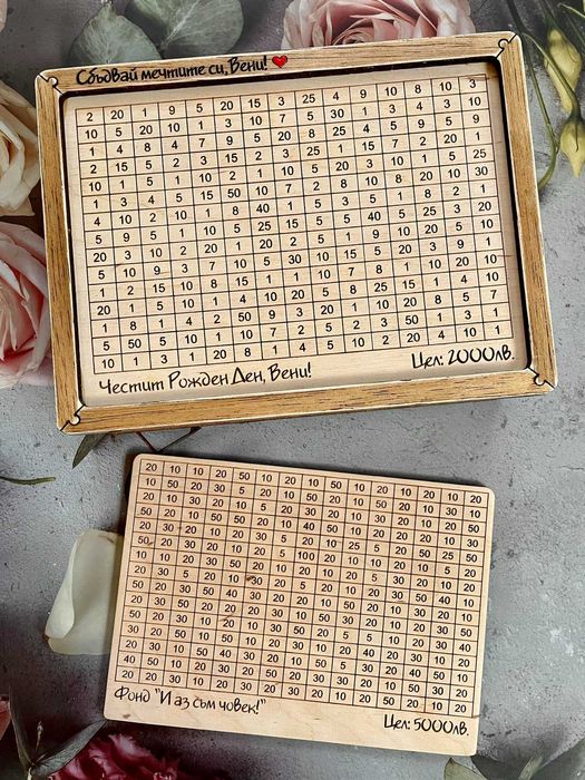 Дървена касичка с цел – персонализирана кутия за пари