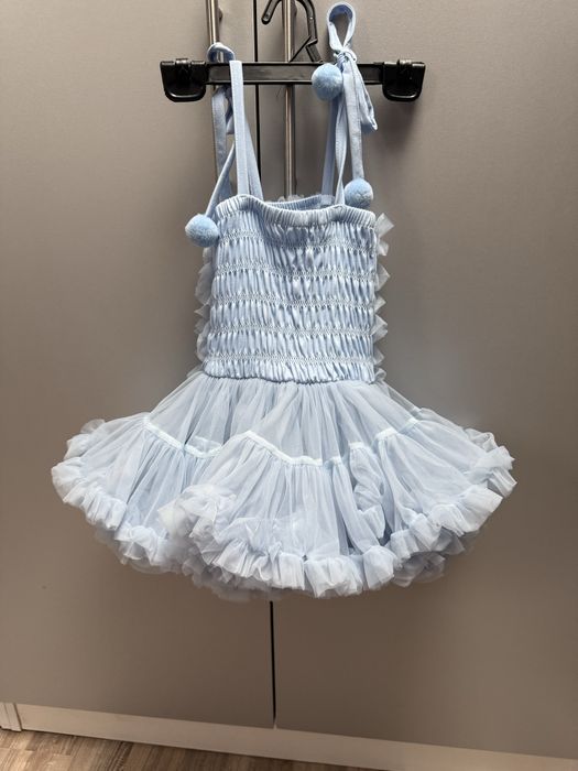 Официална рокля в бледо синьо 92-98