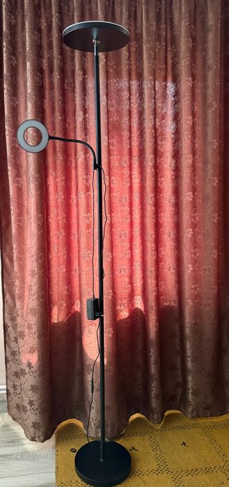 Lampadar led 42W cu lampa de citit, lumina caldă/rece