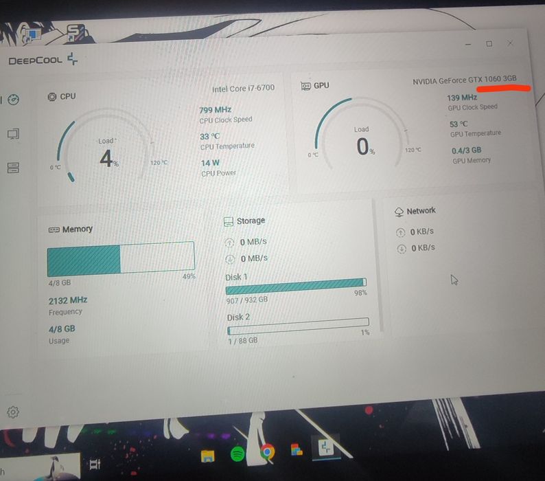 Vând gtx 1060 de 3gb vram