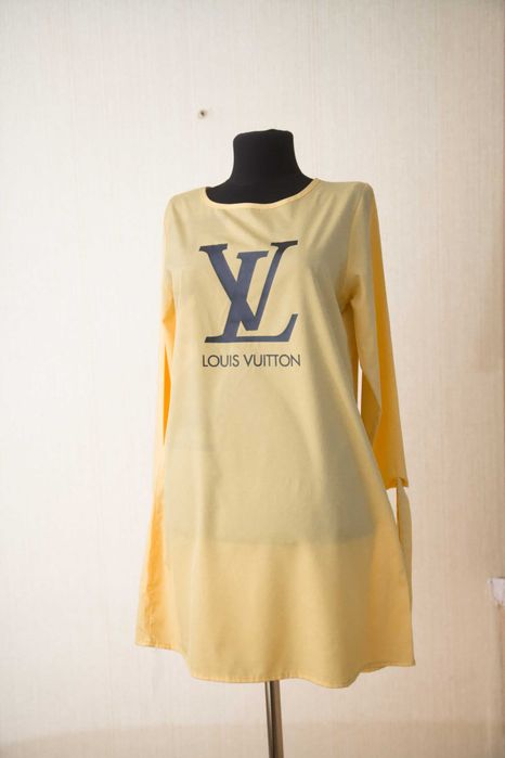 Платье желтое LV