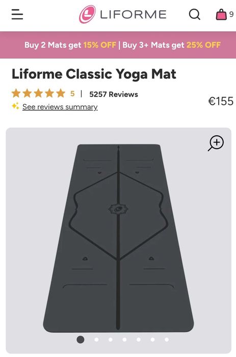Saltea Yoga Liform Classic Grey