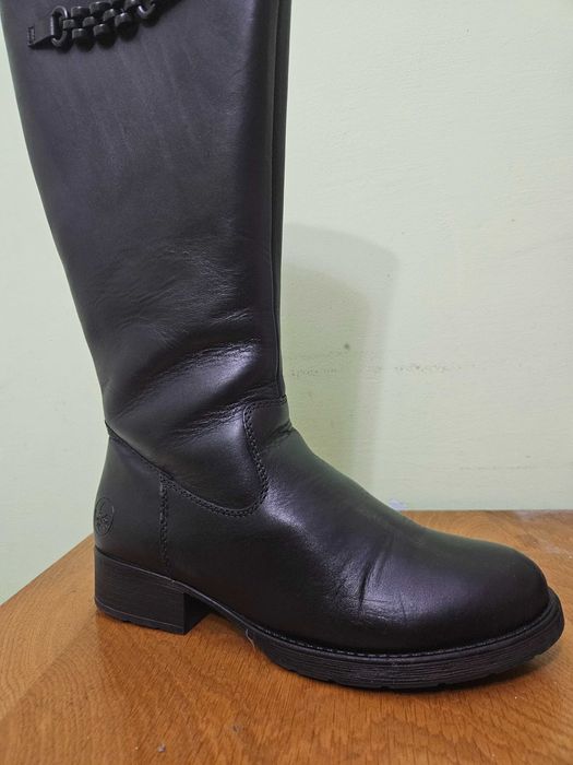 Cizme de piele naturală Rieker