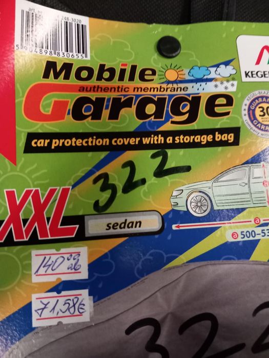 Брезентови покривала за защита на автомобила