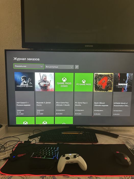 Xbox series S + клав+мышь