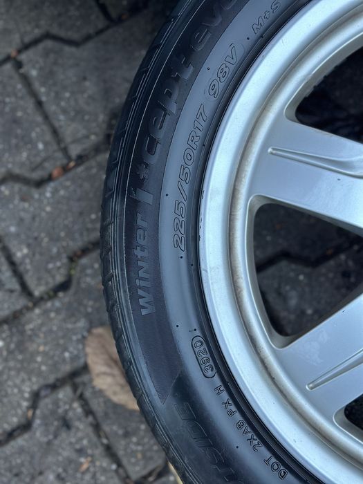 Jante / roti R17 AUDI 5x112 cauciucuri iarna