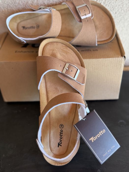 Sandale piele intoarsa