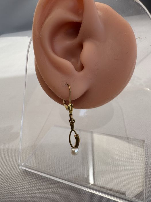 Cercei aur 8 k si perla