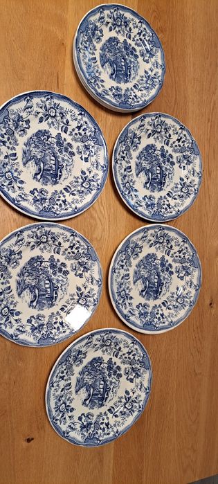 Portelan englezesc Ironstone 5 farfurii fel principal