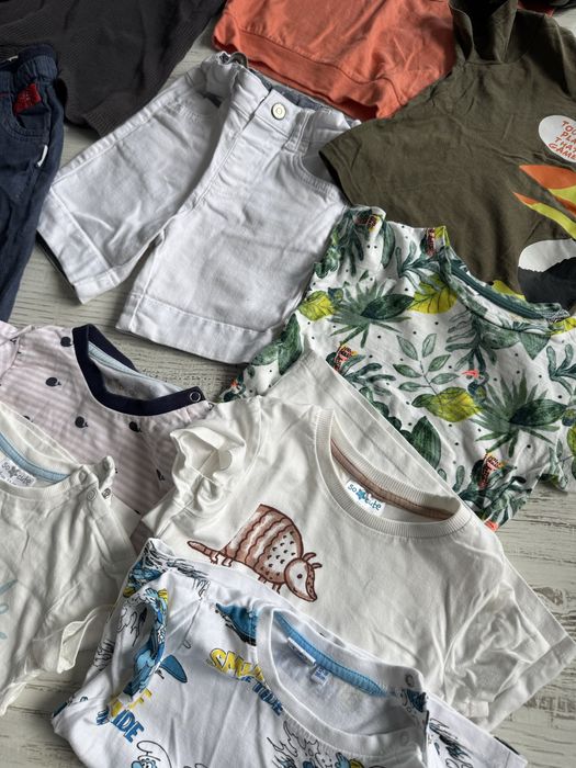 Дрехи за момче , като нови без забележки . Размер 74 , 80 , 86