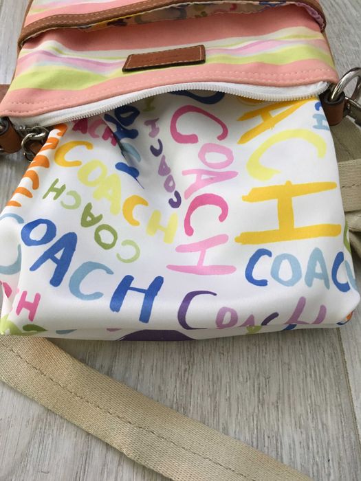 COACH чанта многоцветна