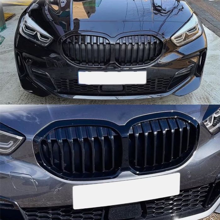 Спортна тунинг предна решетка за BMW 1 серия (F40) Черен лак